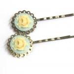 Vintage style bobby pin gre..