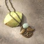 Birds charm necklace in lig..