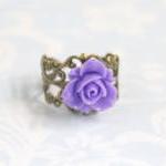 Purple flower adjustable an..