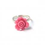 Pink flower ring