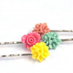 Flower Bobby Pins: Fruit Rush